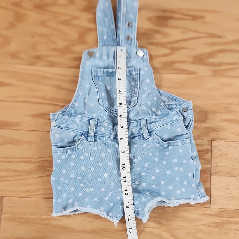 The Children's Place Toddler Girls Denim Shortalls 2T
